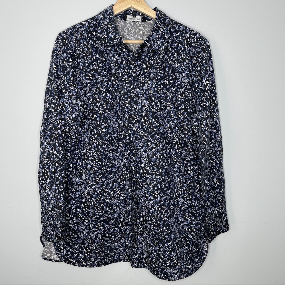 Women’s Lafayette 148 New York size large floral dress shirt